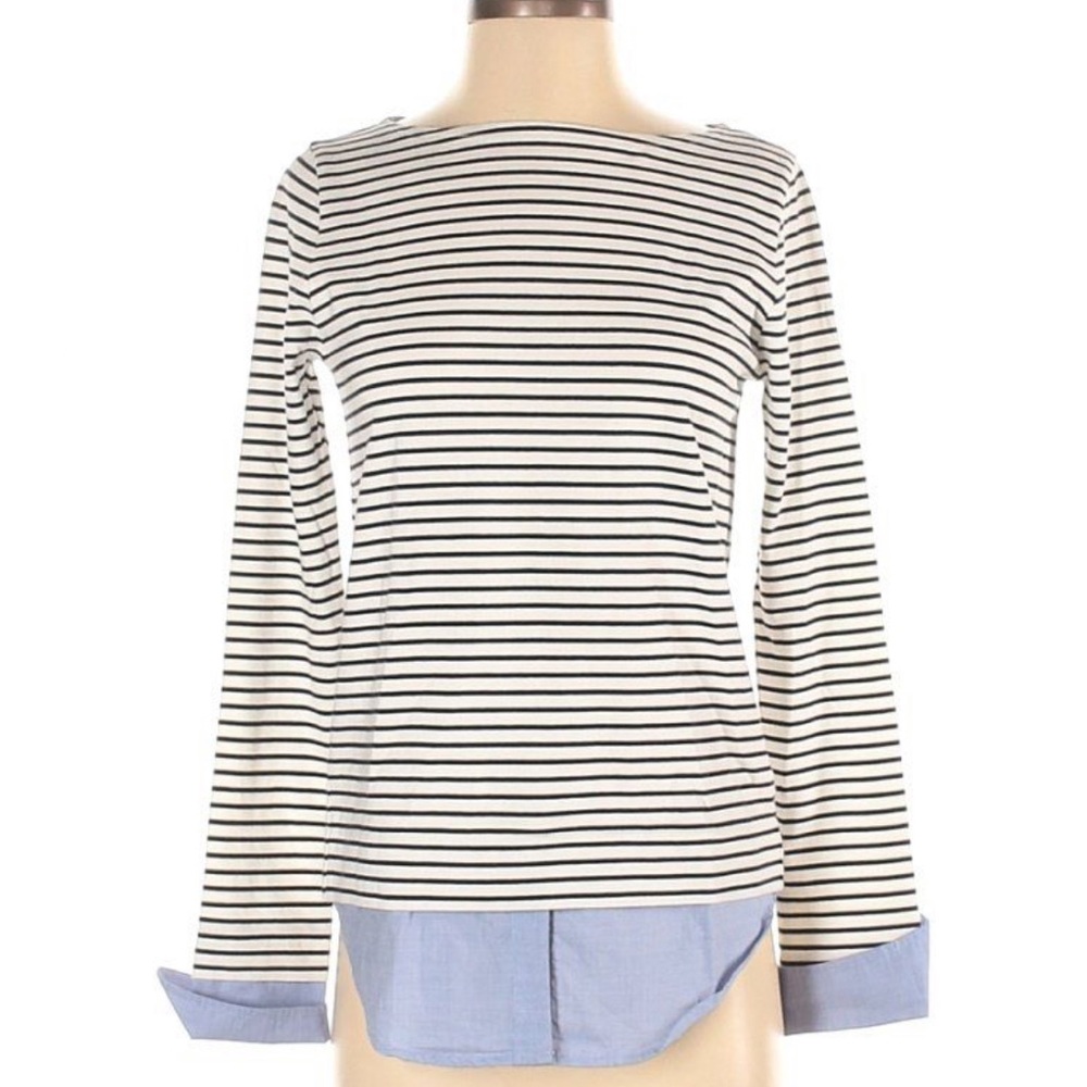 JCrew J Crew Mercantile Crew Neck Striped Top